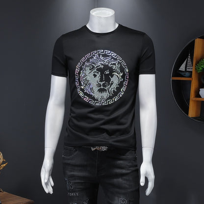 Men's Summer Jade Silk Handsome Bottoming Shirt