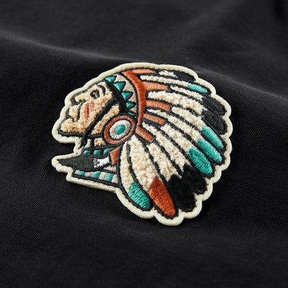 T-shirt Men's American Letter Towel Embroidery