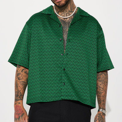 Men's Fashion Individual Casual Loose Top Shirt