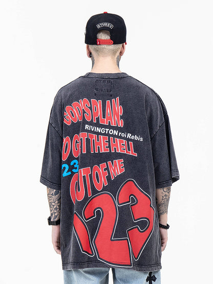 Men's Fried Street Loose Five Points Trendy Sleeves