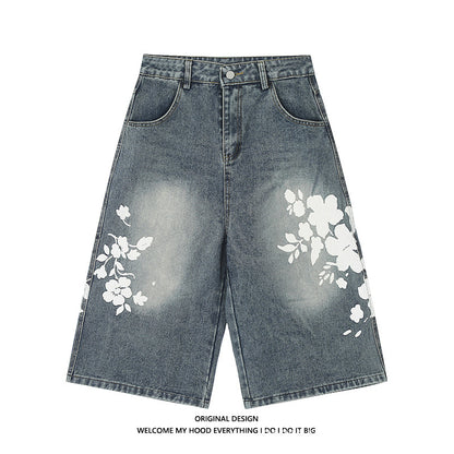 Personality Women's Retro Washed Jeans