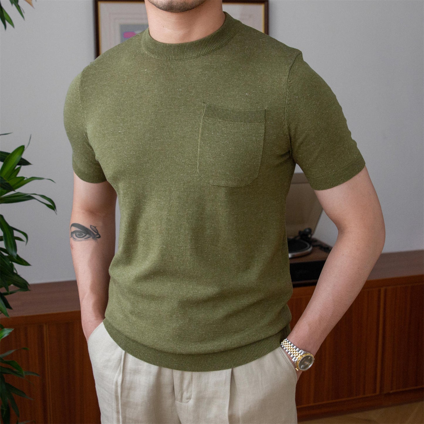 Round Neck Short Sleeve You That T-Shirt Simple Retro