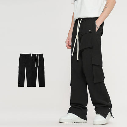 European And American Fashion Cool Male Drawstring Overalls