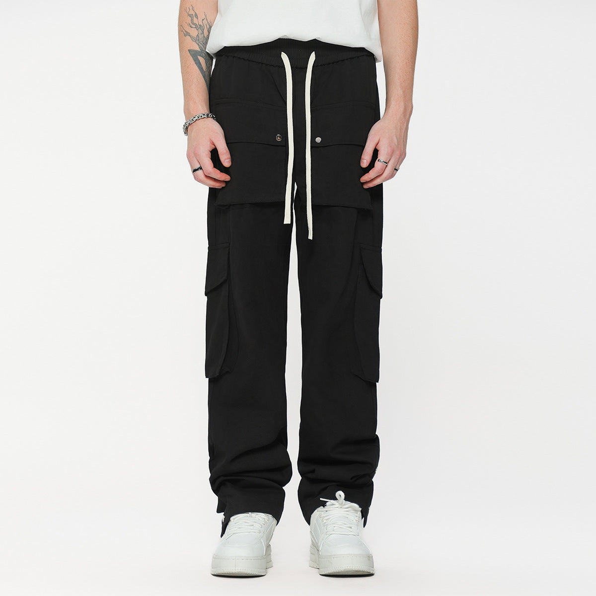 European And American Fashion Cool Male Drawstring Overalls