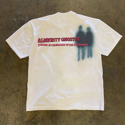 Cotton Couple's Loose Short-sleeved T-shirt