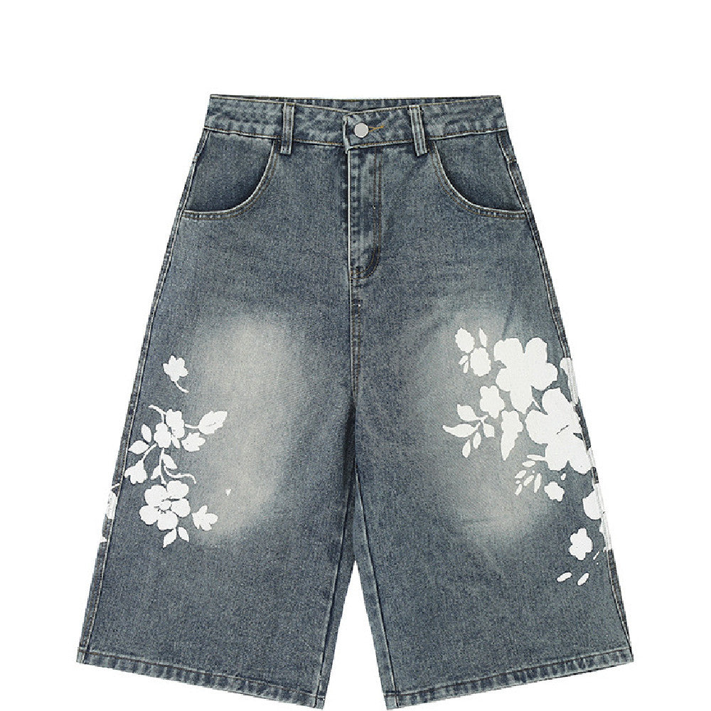 Personality Women's Retro Washed Jeans