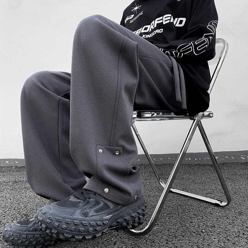 Casual Straight-leg Functional Trousers For Men