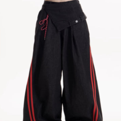 American Retro Spicy Striped Casual Pants