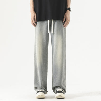 Fashion Brand Loose Drawstring All-matching Trousers