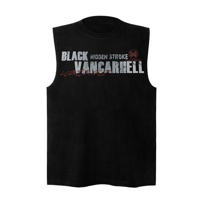 Dark High Street Shadow Printed Vest For Men