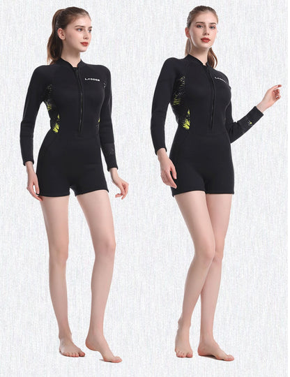 Wetsuit Women's Warmth And Cold Protection 2.5MM Conjoined Water Wet Type
