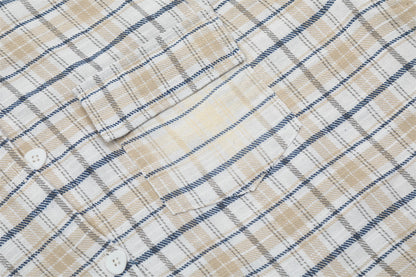 Fashionable All-match Hooded Plaid Shirt For Men