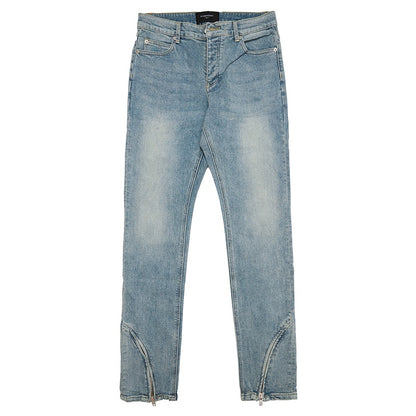 Men's Casual Low Waist Jeans Body Curve Cut