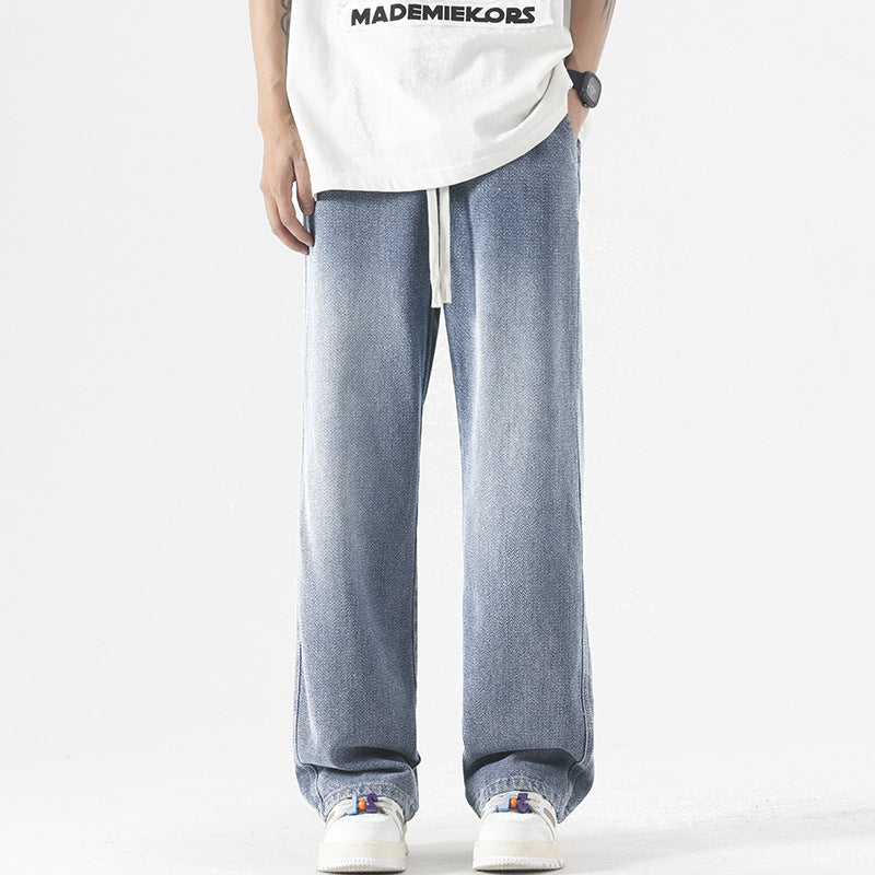 Fashion Brand Loose Drawstring All-matching Trousers