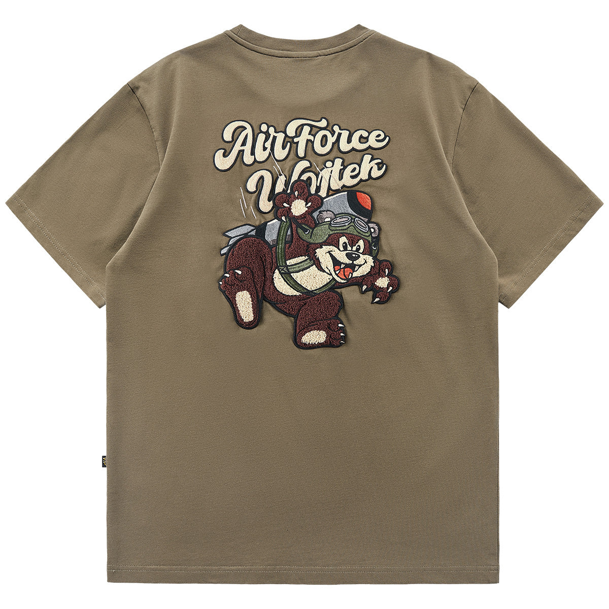 Cotton Cartoon Embroidered Half Sleeved T-shirt American Style