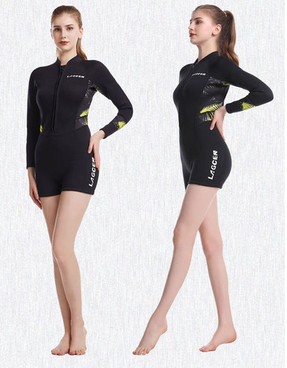 Wetsuit Women's Warmth And Cold Protection 2.5MM Conjoined Water Wet Type