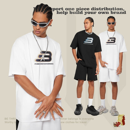 Men's High-grade Loose Short-sleeved T-shirt