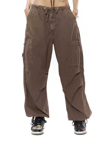 Overalls Retro Ankle-tied Casual Wide-leg Trousers