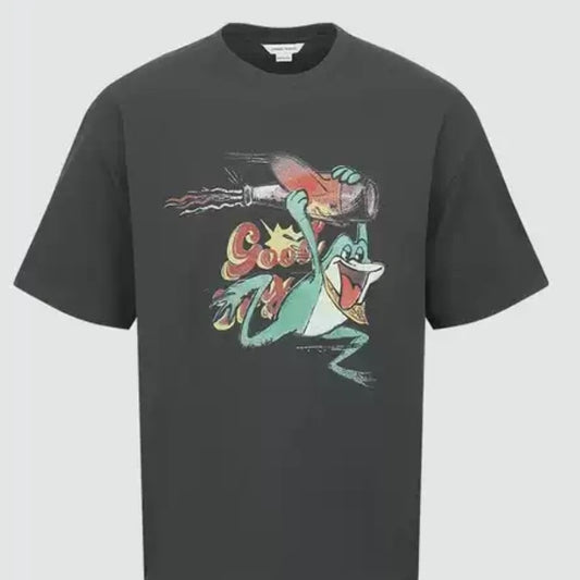 New Men's Casual Printed Cotton Short Sleeve