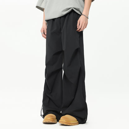 Workwear Paratrooper Straight Ankle Tied Casual Pants