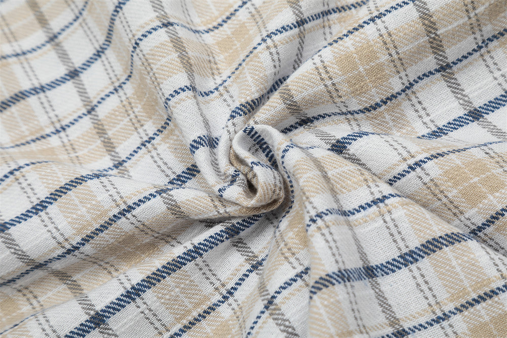 Fashionable All-match Hooded Plaid Shirt For Men